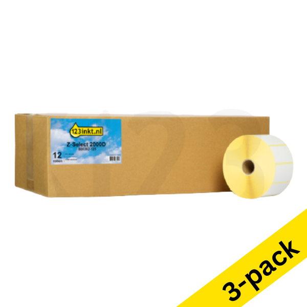 Zebra Z-Select 2000D label (800262-125) 57 x 32mm (123ink version) | 12-pack x3 650712 - 1