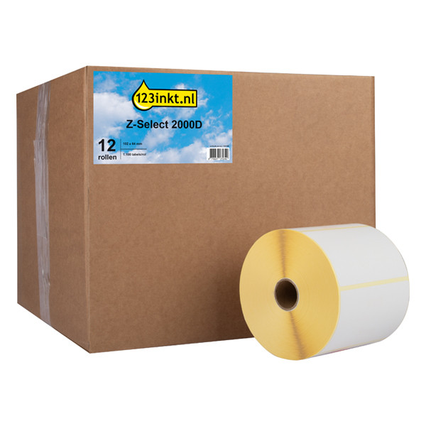 Zebra Z-Select 2000D label (800264-255) 102mm x 64mm (12-pack) (123ink version) 800264-255C 140105 - 1