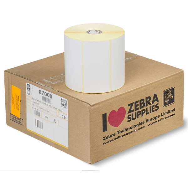 Zebra Z-Select 2000D label (87000) 100mm x 50mm (4 rolls) 87000 140028 - 1