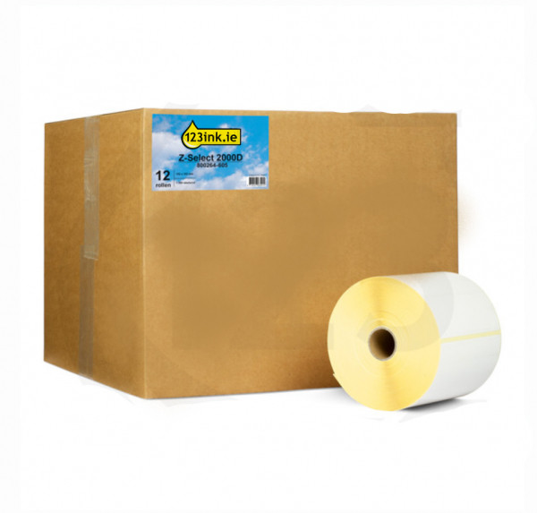 Zebra Z-Select 2000D labels, 102mm x 152mm (123ink version) | 12-pack 140031 - 1
