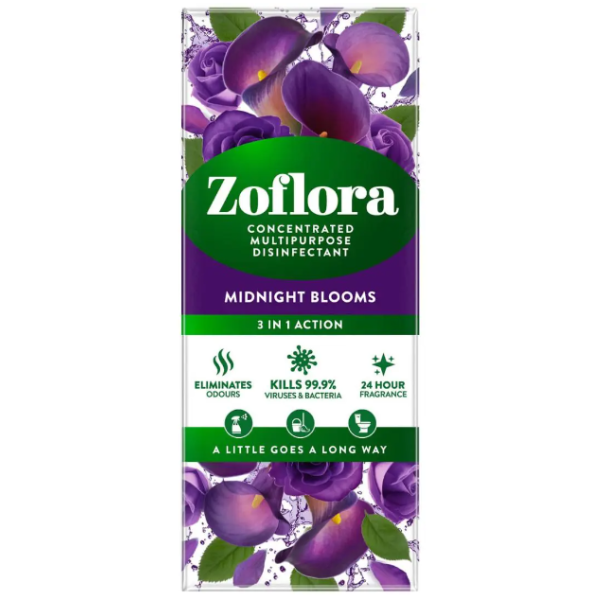 Zoflora Midnight Bloom all-purpose concentrate disinfectant, 500ml  SZO00049 - 1