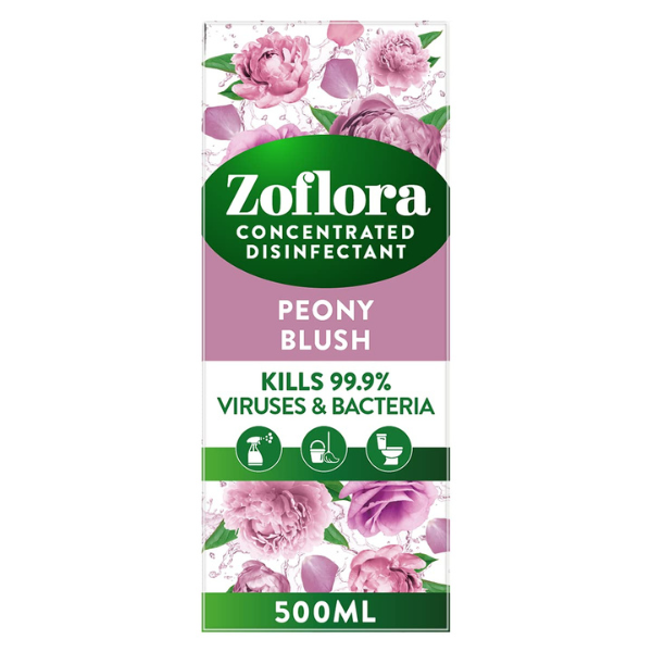Zoflora Peony Blush all-purpose concentrate disinfectant, 500ml  SZO00039 - 1