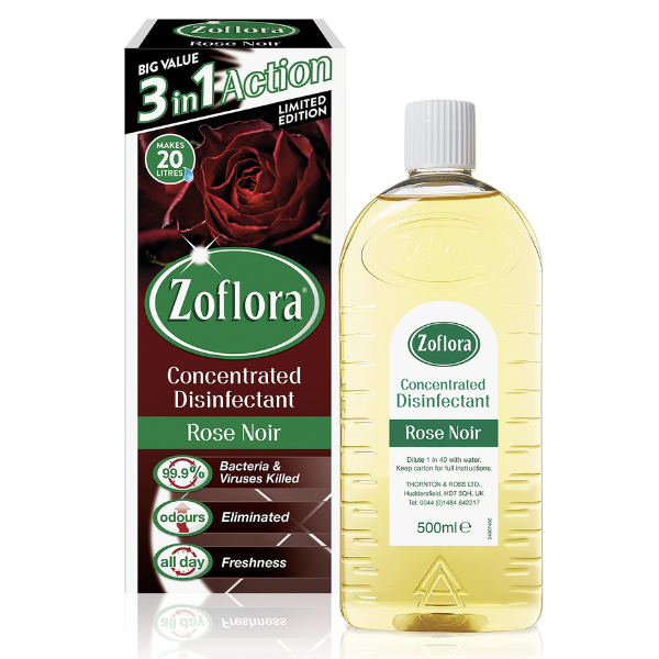 Zoflora Rose Noir all-purpose concentrate disinfectant, 500ml  SZO00065 - 1