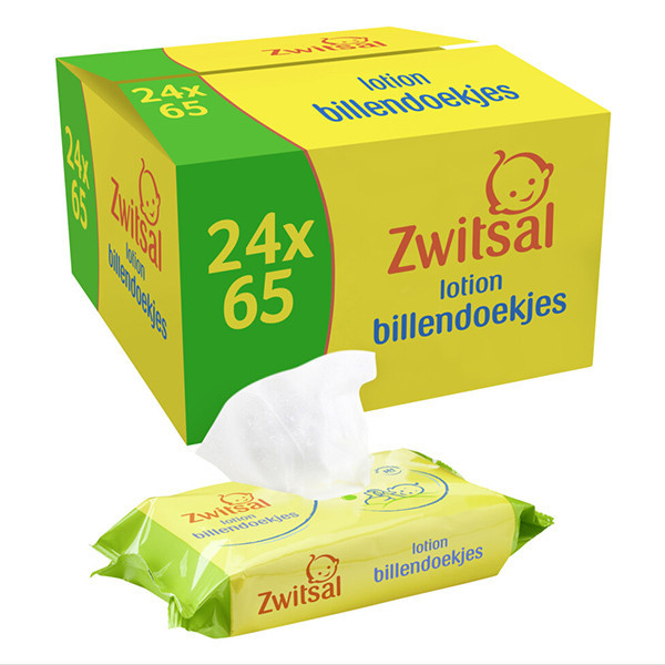 Zwitsal lotion wipes (24 x 65-pack)  SZW00060 - 1