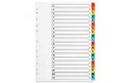 Plastic index sheets