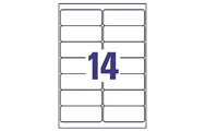 14 per sheet (99.1 x 38.1 mm)