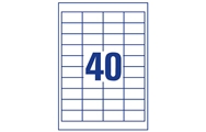 40 sheet (48.5 x 25.4mm)