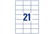 21 per sheet (70 x 42.3 mm)