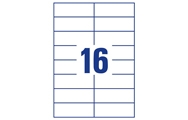 16 sheet (105 x 37 mm)
