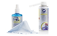 Electronic cleaning wipes and sprays