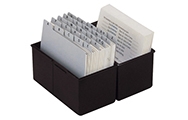 Index card boxes