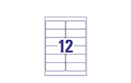 12 per sheet (95 x 47 mm)