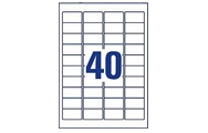 40 sheet (45.7 x 25.4mm)