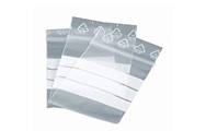 Ziplock bags with writing surface