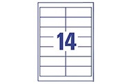 14 per sheet (97 x 37 mm)