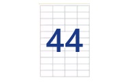 44 per sheet (48.3 x 25.4 mm)