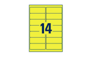 14 per sheet (105 x 42.3 mm)
