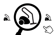 Search by vacuum cleaner