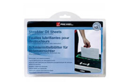 Oil sheets for paper shredders