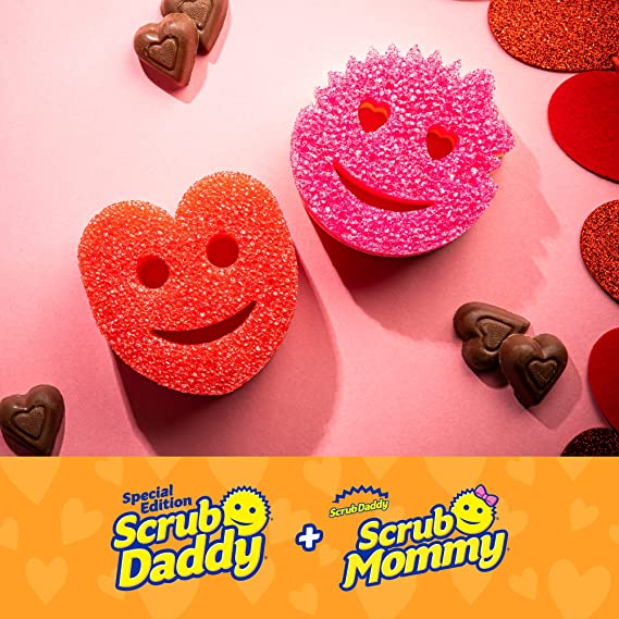 Scrub Mommy 8pc Heart Shape & Heart Eyes Spongeset in 2 Boxes