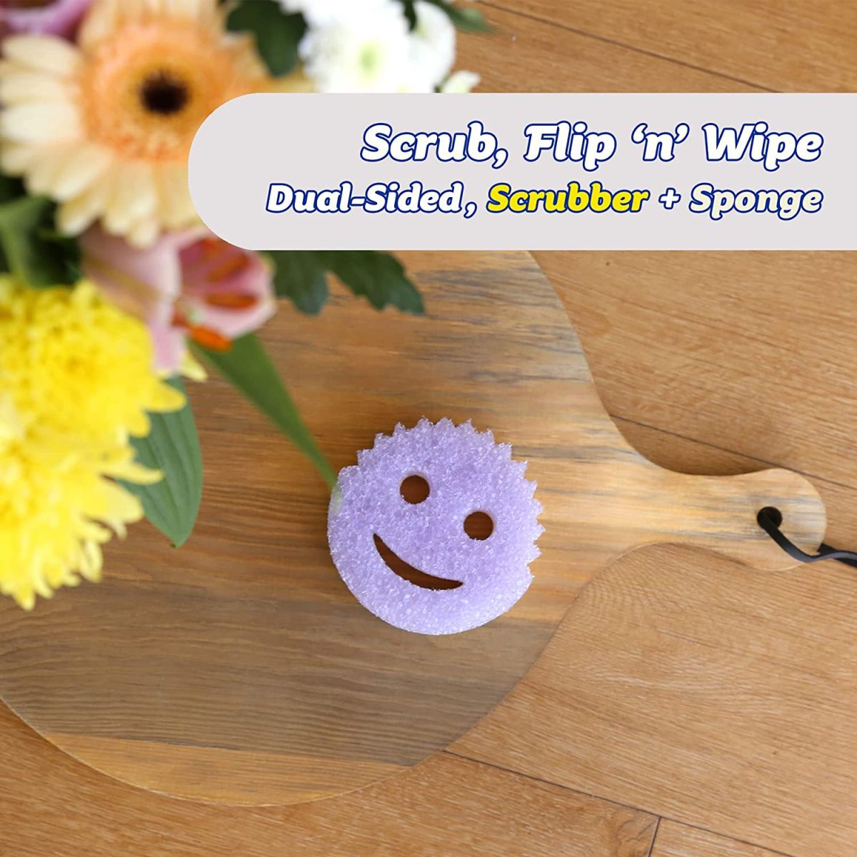 Scrub Mommy Purple Scrubber and Sponge