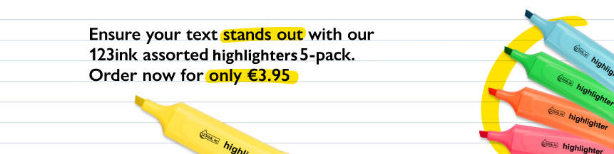5-pack of highlighters