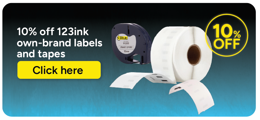 Discounts on 123ink labels and tapes