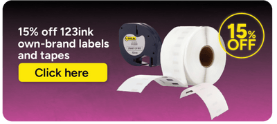 Discounts on 123ink labels and tapes